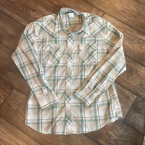Mens Wrangler Pearl Snap Shirt